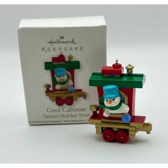 Hallmark Keepsake Cool Caboose Christmas Ornament Santas Holiday Train 2011 - Picture 11 of 11